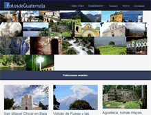 Tablet Screenshot of fotosdeguatemala.com